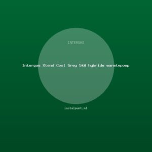 Intergas Xtend Cool Grey 5kW hybride warmtepomp