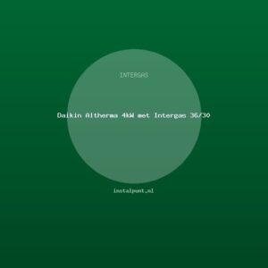 Daikin Altherma 4kW met Intergas 36/30