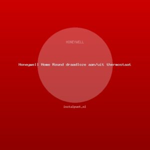 Honeywell Home Round draadloze aan/uit thermostaat