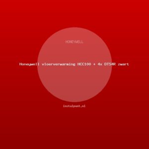 Honeywell vloerverwarming HCC100 + 4x DTS4R zwart