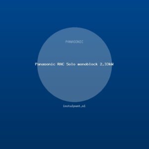 Panasonic RAC Solo monoblock 2,33kW