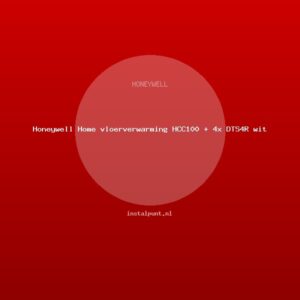 Honeywell Home vloerverwarming HCC100 + 4x DTS4R wit