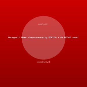 Honeywell Home vloerverwarming HCC100 + 4x DTS4R zwart