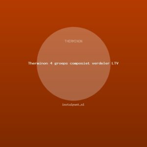 Therminon 4 groeps composiet verdeler LTV