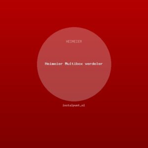 Heimeier Multibox verdeler