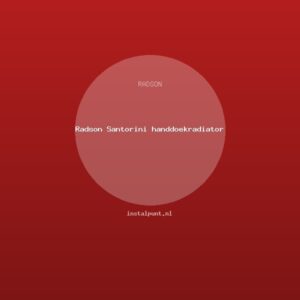 Radson Santorini handdoekradiator