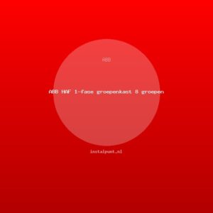 ABB HAF 1-fase groepenkast 8 groepen