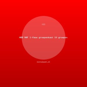 ABB HAF 1-fase groepenkast 10 groepen