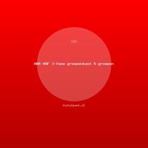 ABB HAF 3-fase groepenkast 6 groepen