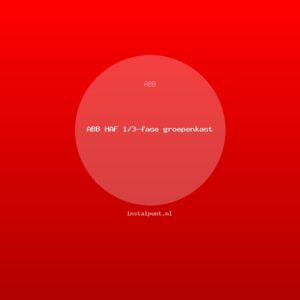 ABB HAF 1/3-fase groepenkast