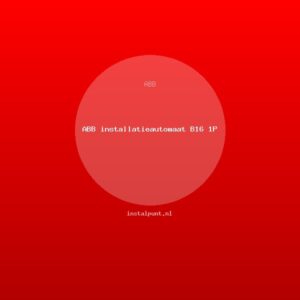 ABB installatieautomaat B16 1P