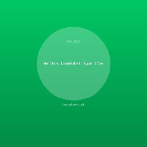 Wallbox Laadkabel Type 2 5m