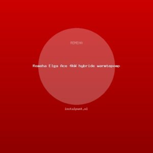 Remeha Elga Ace 4kW hybride warmtepomp