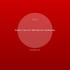 Remeha Elga Ace 6kW hybride warmtepomp