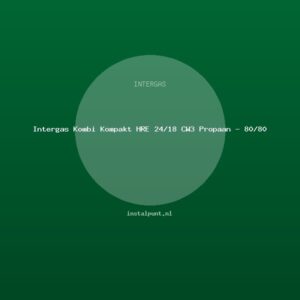 Intergas Kombi Kompakt HRE 24/18 CW3 Propaan - 80/80