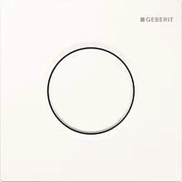 Geberit type 01 bedieningsplaat urinoir pneumatisch rond alpien wit