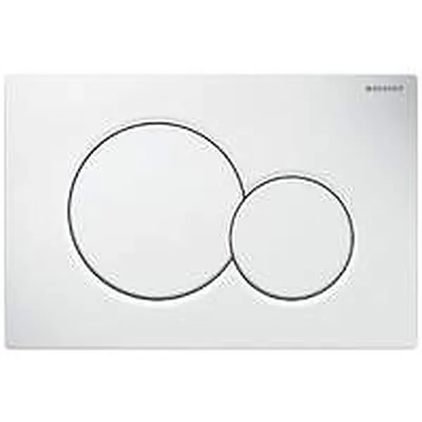 Geberit Sigma01 bedieningsplaat, met 2-toets rond, alpien wit