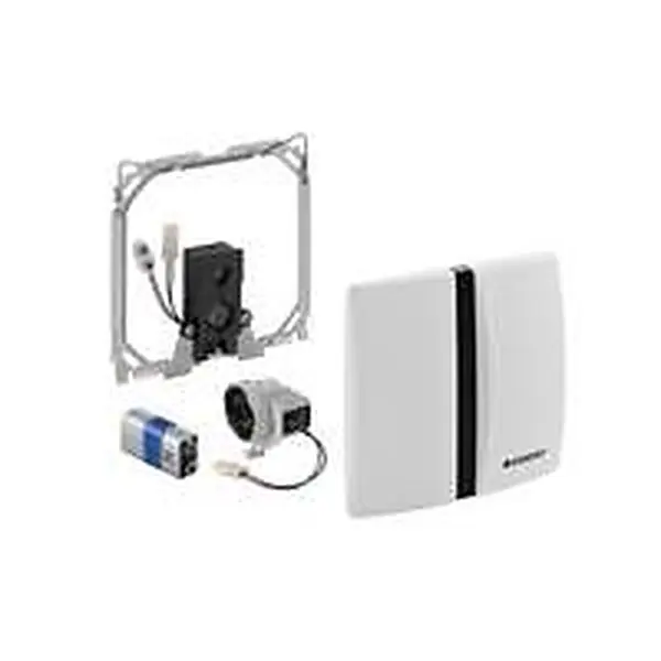 Geberit Elektronische infraroodmodule van urinoir spoelsysteem voor UR 61, urinoirspoelsysteem met infrarooddetectie afmetingen afsluitplaat 16,3x16,3 cm