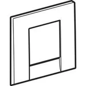Geberit bedieningsplaat pneumatische urinoirsturing bolero matverchroomd