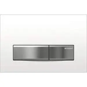 Geberit type 50 bedieningsplaat,pneumatisch,square,Alpien wit