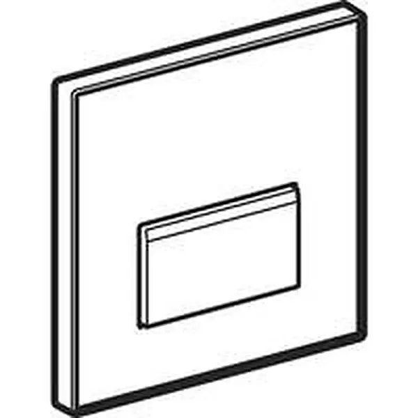 Geberit type 50 bedieningsplaat,pneumatisch,square,groen gesatineerd
