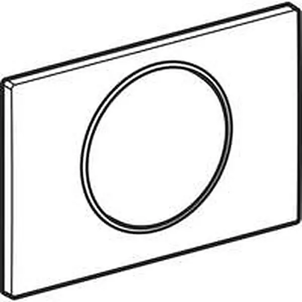 Geberit Sigma10 bedieningsplaat,1-toets,rond,Infra rood,rvs geborsteld/gepolijst