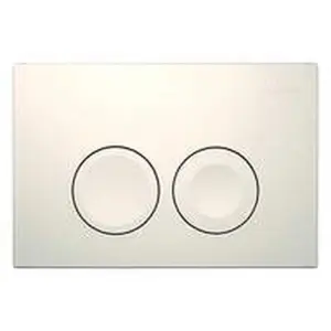 Geberit Delta25 bedieningsplaat 2-toets frontbediening, wit
