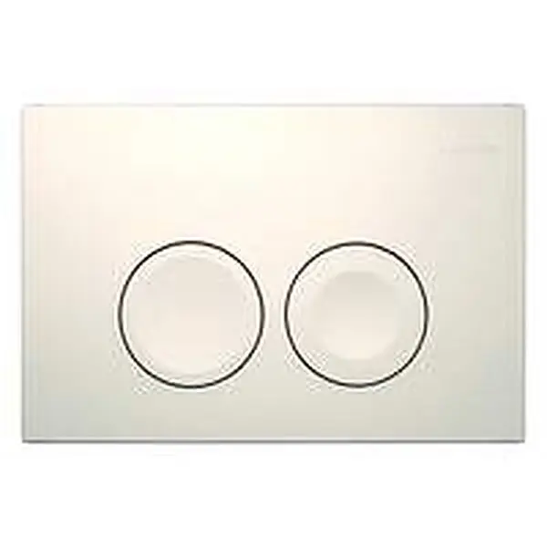Geberit Delta25 bedieningsplaat 2-toets frontbediening, wit