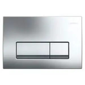 Geberit Delta50 bedieningsplaat 2-toets frontbediening, chroom