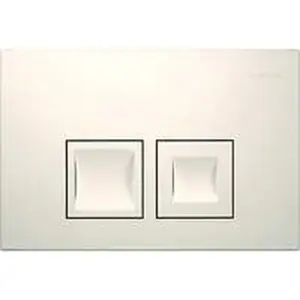 Geberit Delta35 bedieningsplaat 2-toets frontbediening, wit