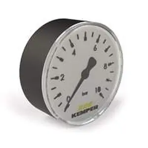 Kemper Manometer met horizontale aansluiting 1/4" voor basismodule