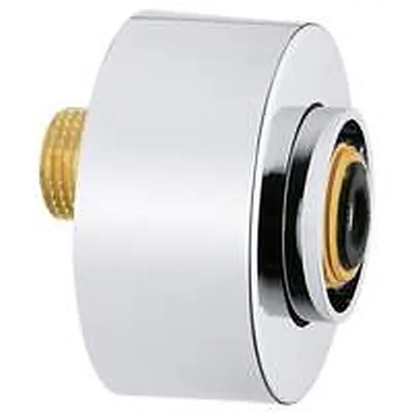 Grohe S-koppeling 1/2"x3/4" met schroefrozet, geruisdemper, 7,5 mm verstelbaar chroom