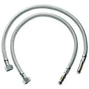 Grohe flexibele slangen met clip per 2st chroom 443 mm p