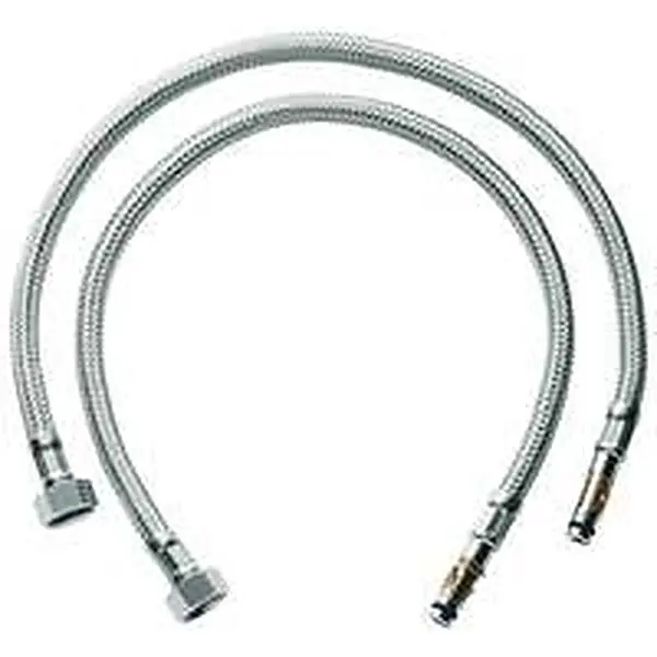 Grohe flexibele slangen met clip per 2st chroom 443 mm p