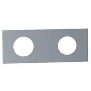 Vola afdekplaat 2-gats (gaten Ø 36 mm en Ø 33 mm) chroom