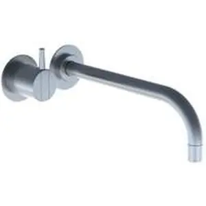 Vola Monoknop 2-gats wastafelmengkraan (wandmodel) sprong 225 mm chroom (inclusief inbouwdeel)