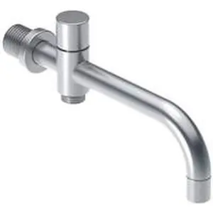Vola 1-g baduitloop omstel en handdouche 185mm chroom