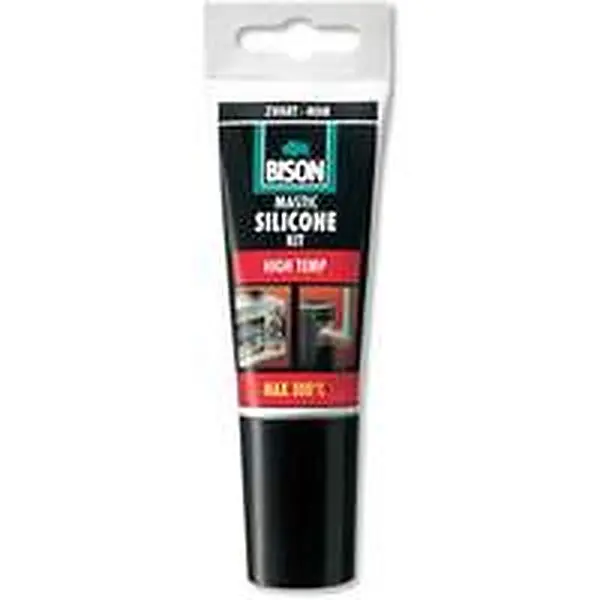 Bison High Temp hittebestendige siliconenkit zwart 60 ml