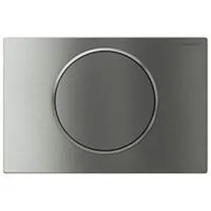 Geberit Sigma10 bedieningsplaat 2-toets Round vergrendeling, rvs geborsteld