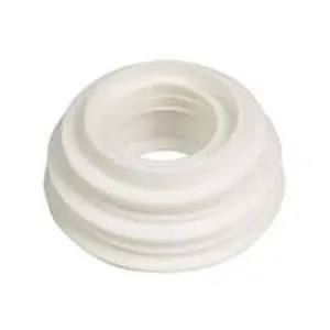 Wisa valpijpmanchet nummer 102 tbv hooghangend reservoir 55 x 28/32 mm wit