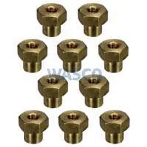Remeha messing moer M8 x 9 mm 10 stuks Gas 3000