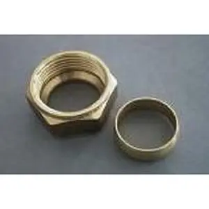 Nefit wartelmoer met knelring 22 mm oud nummer: 75881
