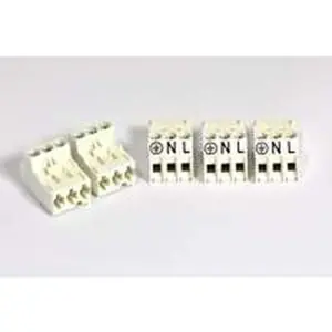 Nefit afsluitklem 3-polig N/L wit 87144044020