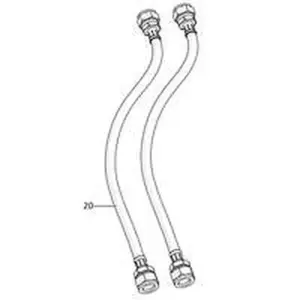 Nefit flexibele slangenset 15-15 t.b.v. Ventiline