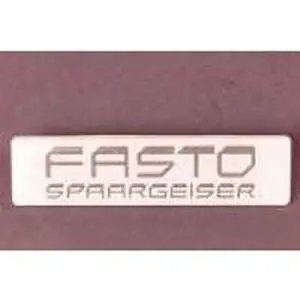 Nefit naamplaat spaargeiser wit