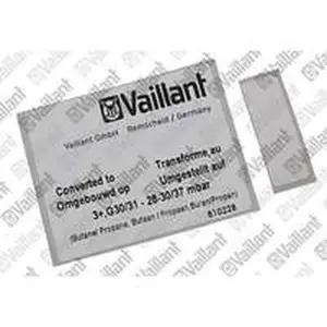 Vaillant ombouwset aardgas naar propaan