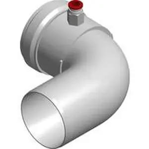 Eco Heating bocht pp 60 90gr met restrictie ring d36 S024.500.002