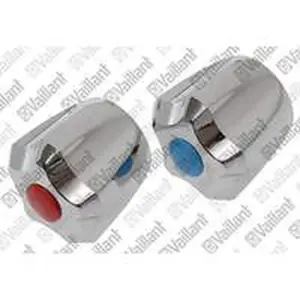 Vaillant knop (rood blauw)