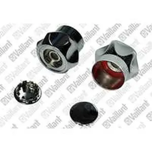 Vaillant knop (rood blauw)