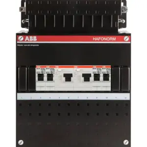 ABB Hafonorm 1-fase groepenkast met 4 groepen, 2 aardlekschakelaars zonder hoofdschakelaar